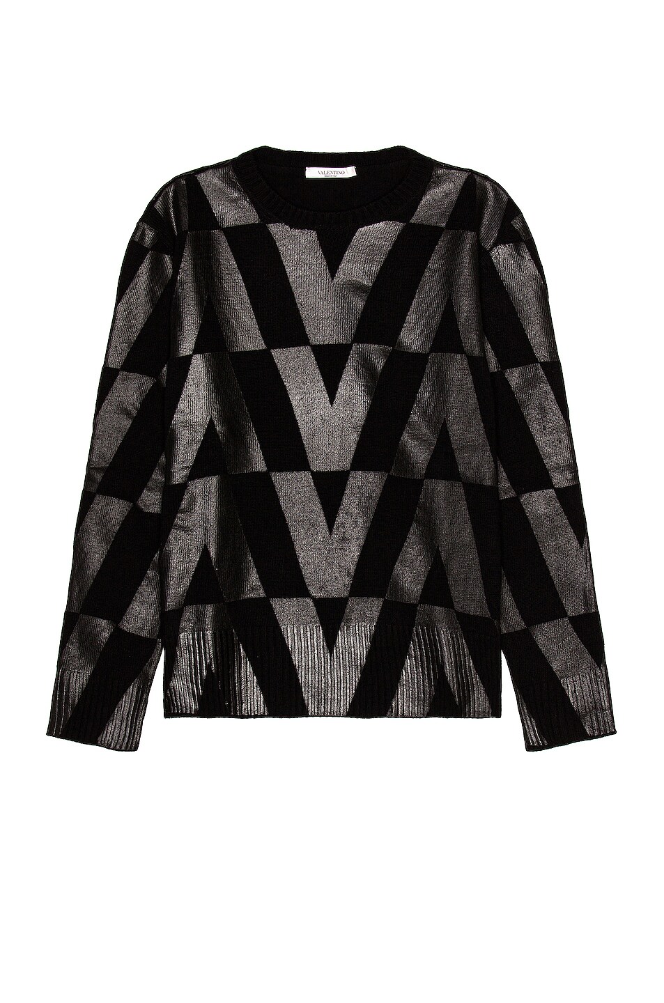 Image 1 of Valentino Virgin Wool Sweater in Black