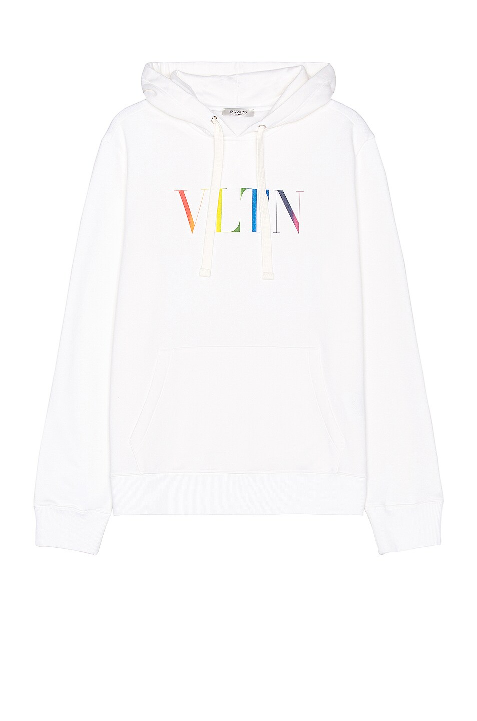 Image 1 of Valentino Jersey Hoodie in White
