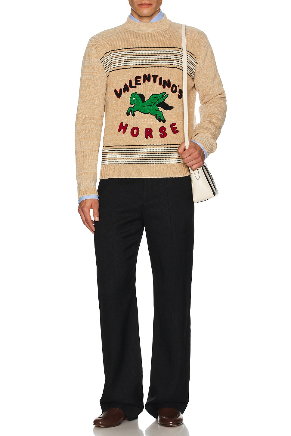 Image 1 of Valentino Horse Sweater in Beige