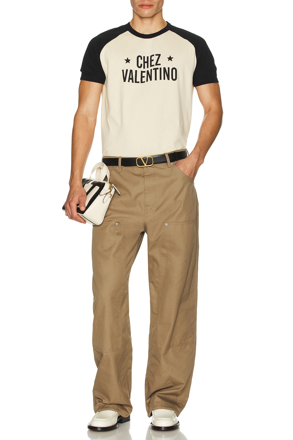 Image 1 of Valentino Cargo Pants in Marrone