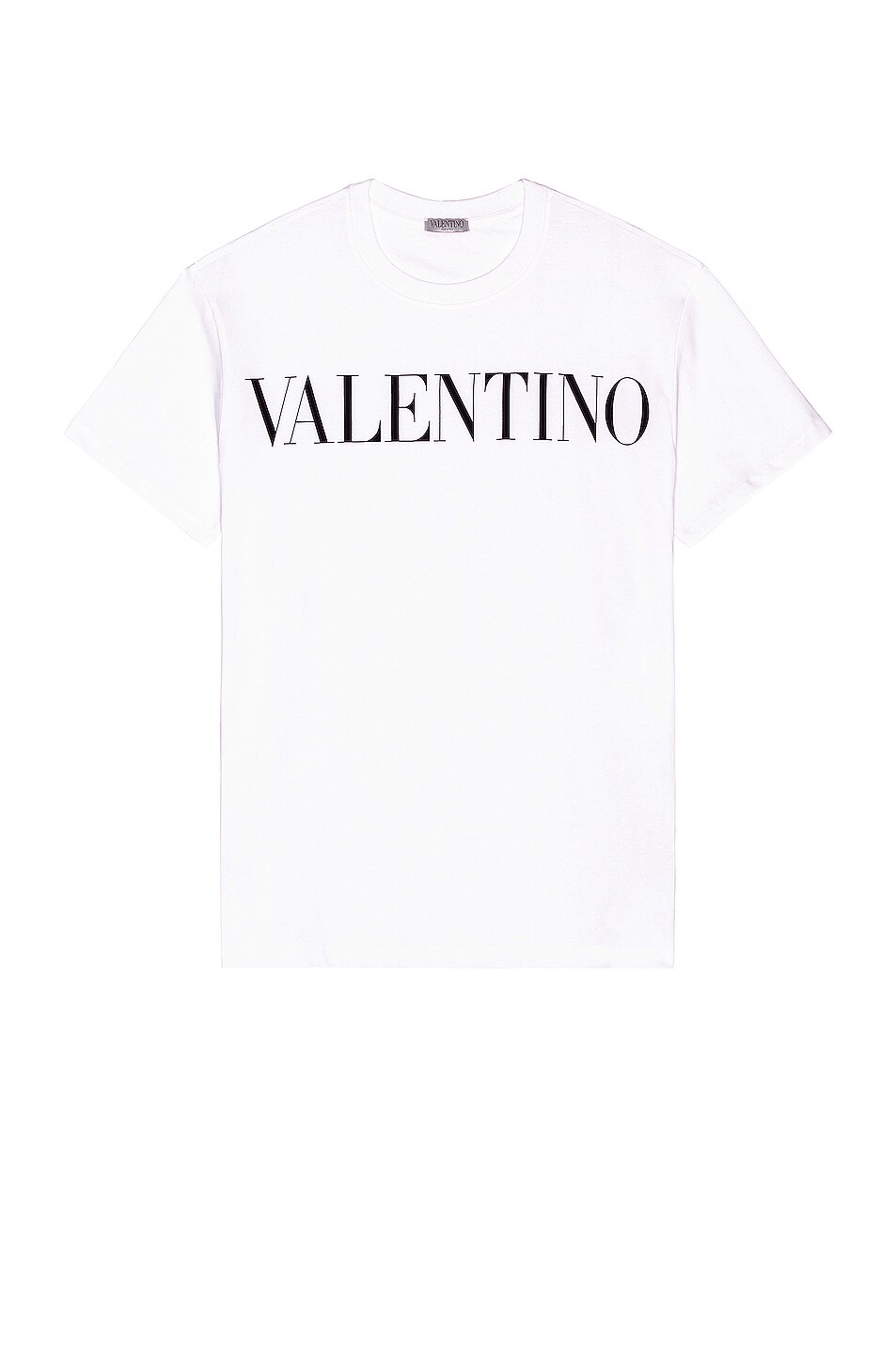 Valentino Logo Tee in White & Black | FWRD