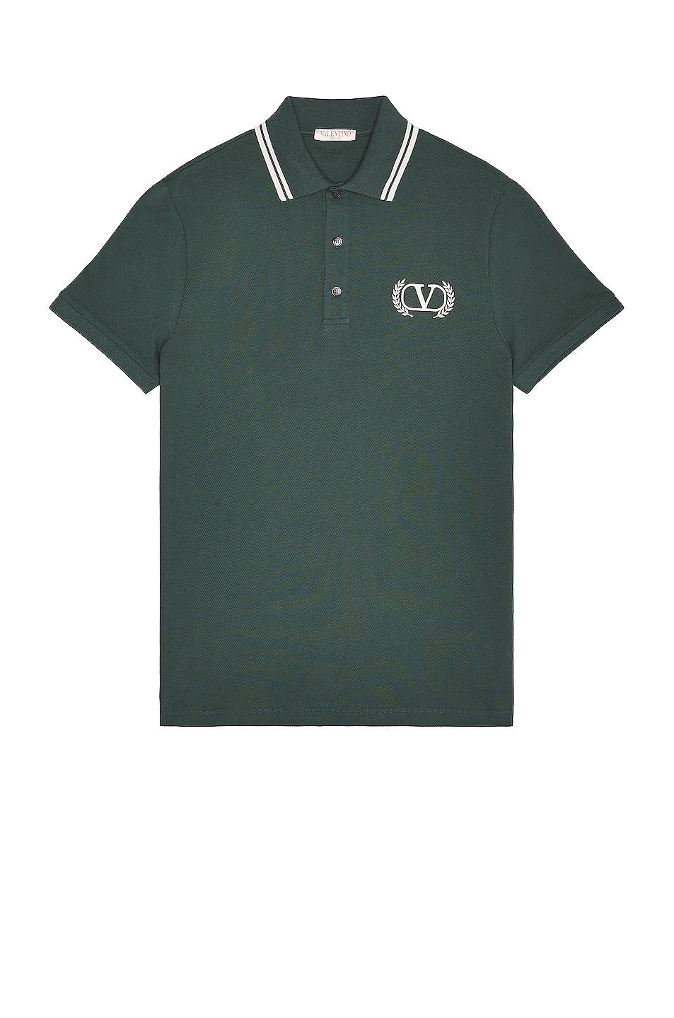 Image 1 of Valentino Jersey Polo in English Green