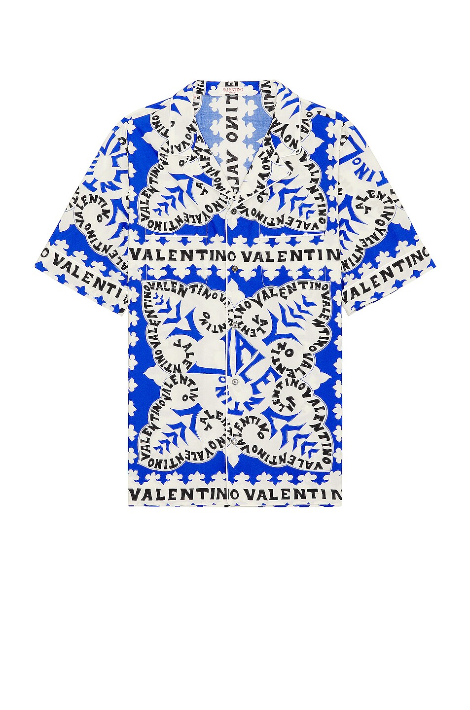 Image 1 of Valentino Camicia Maniche Corte in Blu
