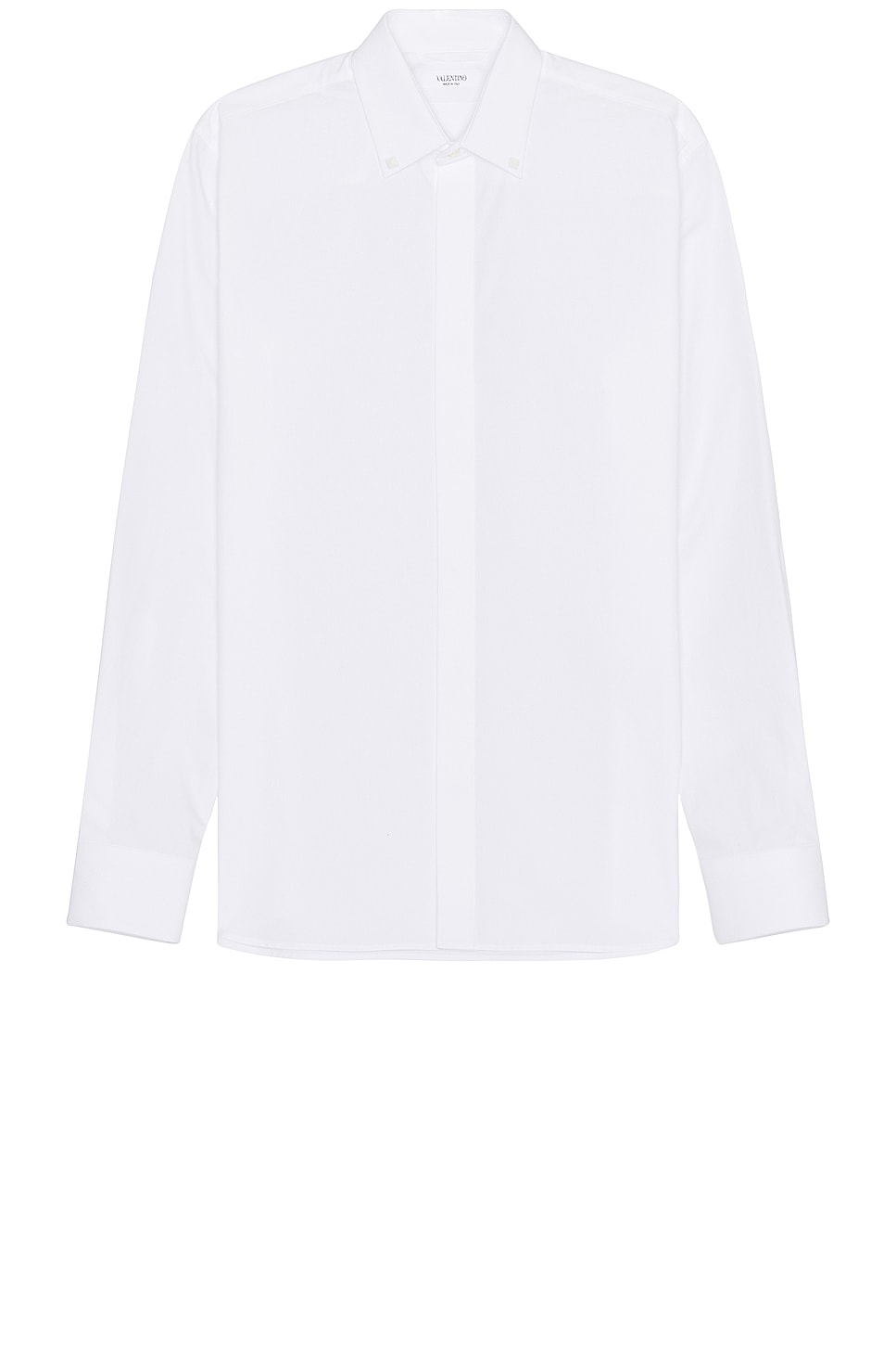 Image 1 of Valentino Rockstud Button Down Shirt in White