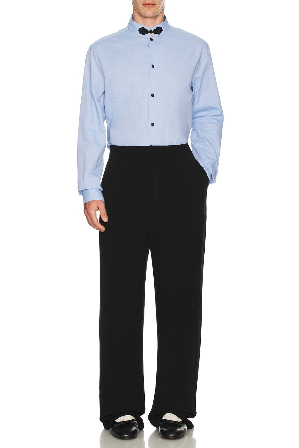 Image 1 of Valentino Oxford Shirt in Sky Spring