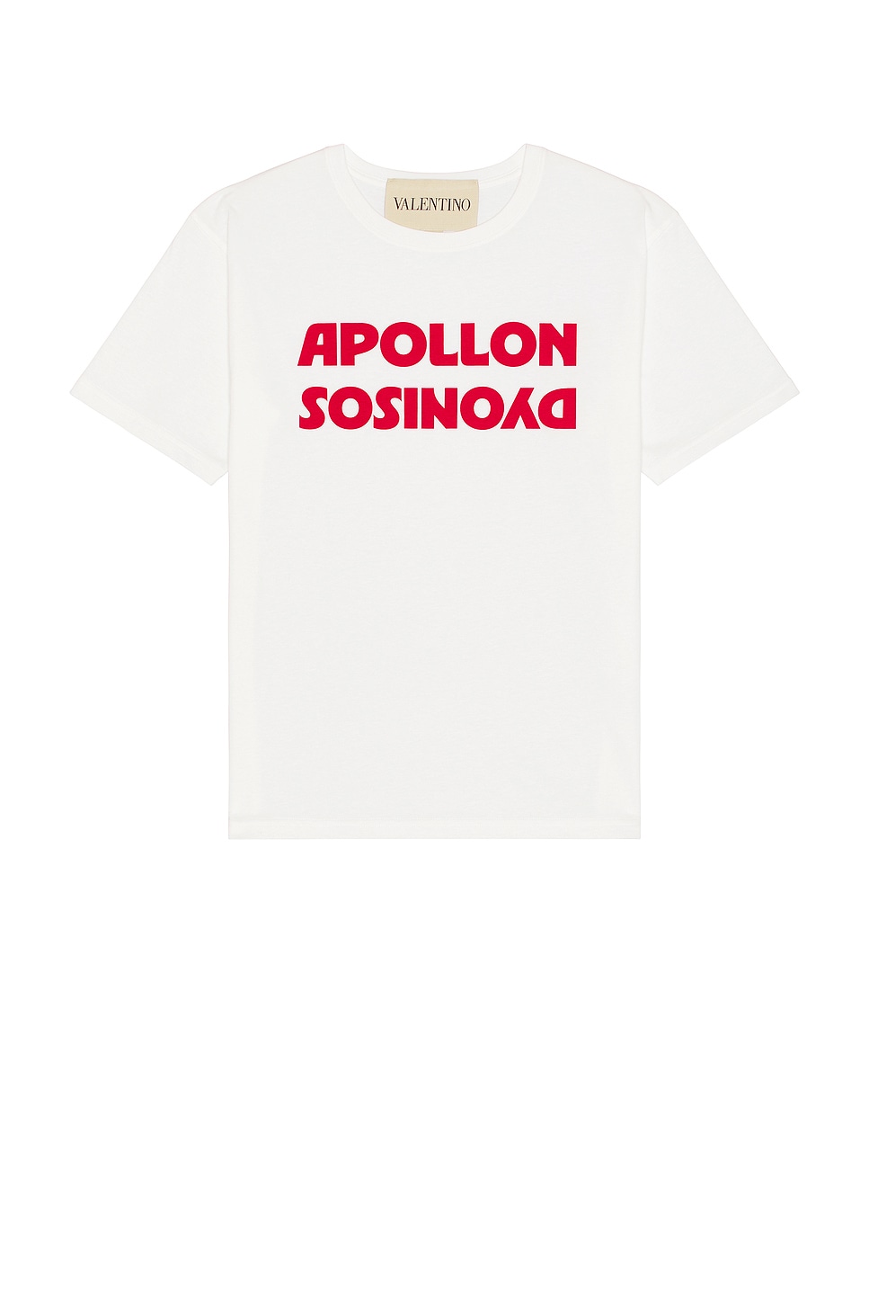 Image 1 of Valentino Graphic Tee in Bianco & Rosso