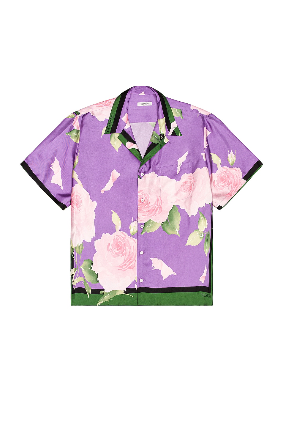 Image 1 of Valentino Garavani Silk Shirt in Purple