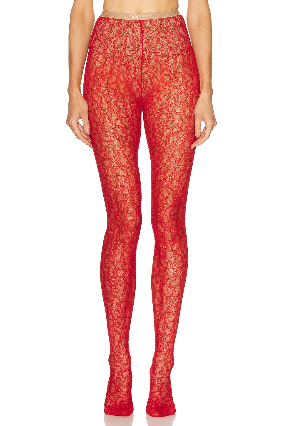 Valentino Flower Lace Tights