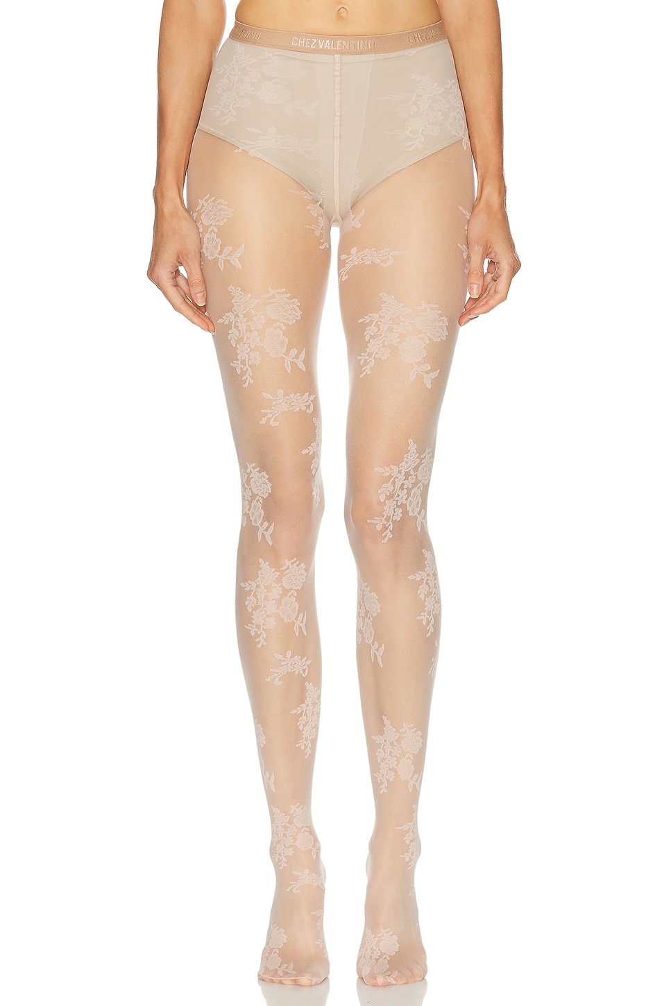 Valentino Lycra Tights In Brown