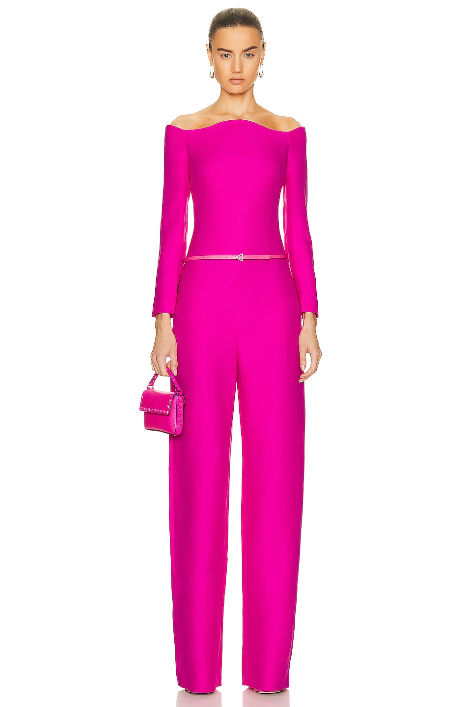 Image 1 of Valentino Solid Jumpsuit in Pink
