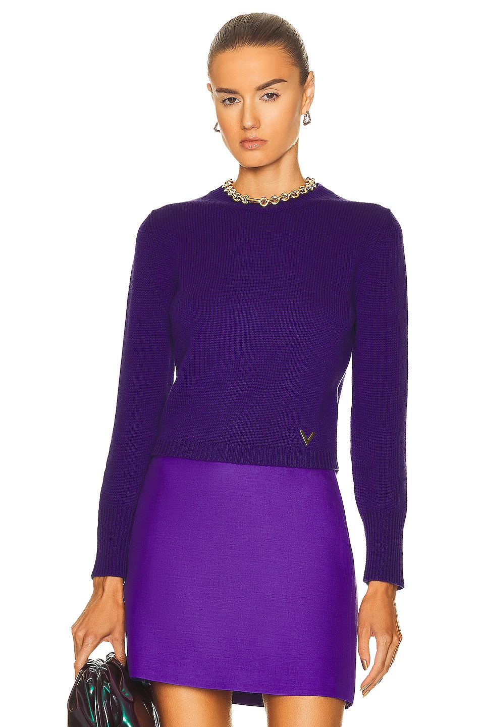Image 1 of Valentino Pullover Sweater in Viola