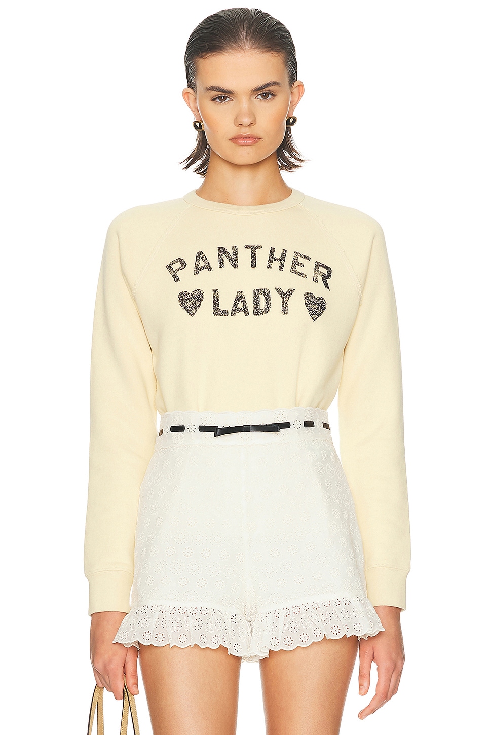 Panther Lady Sweatshirt in Cream