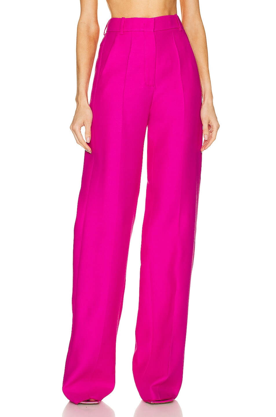 Image 1 of Valentino Solid Trouser in Pink