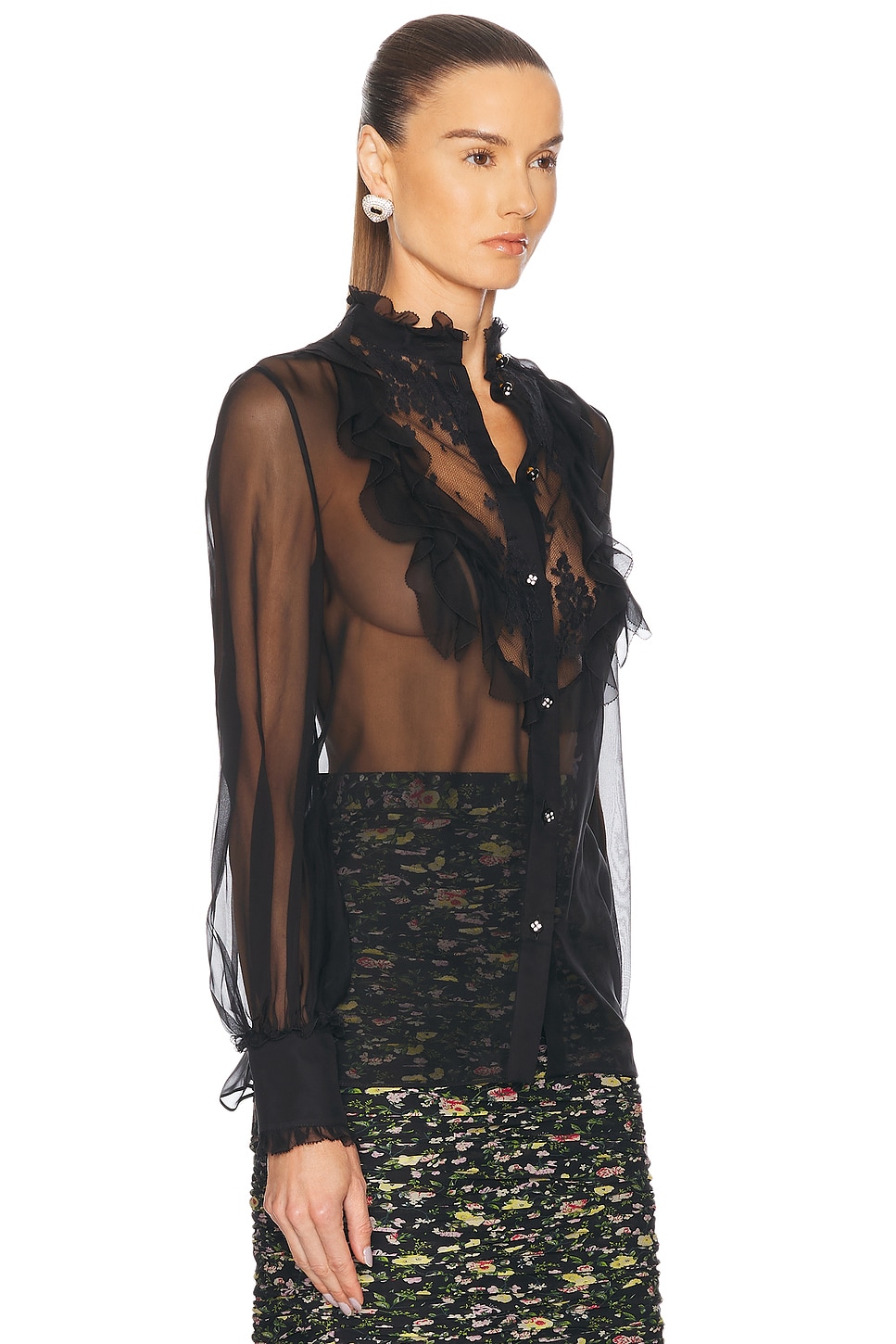 Shop Valentino Sheer Blouse