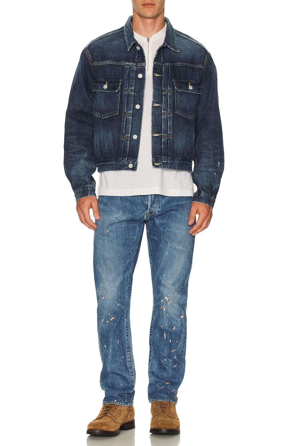 Image 1 of Visvim Social Sculpture 11 Dry-26 in Indigo