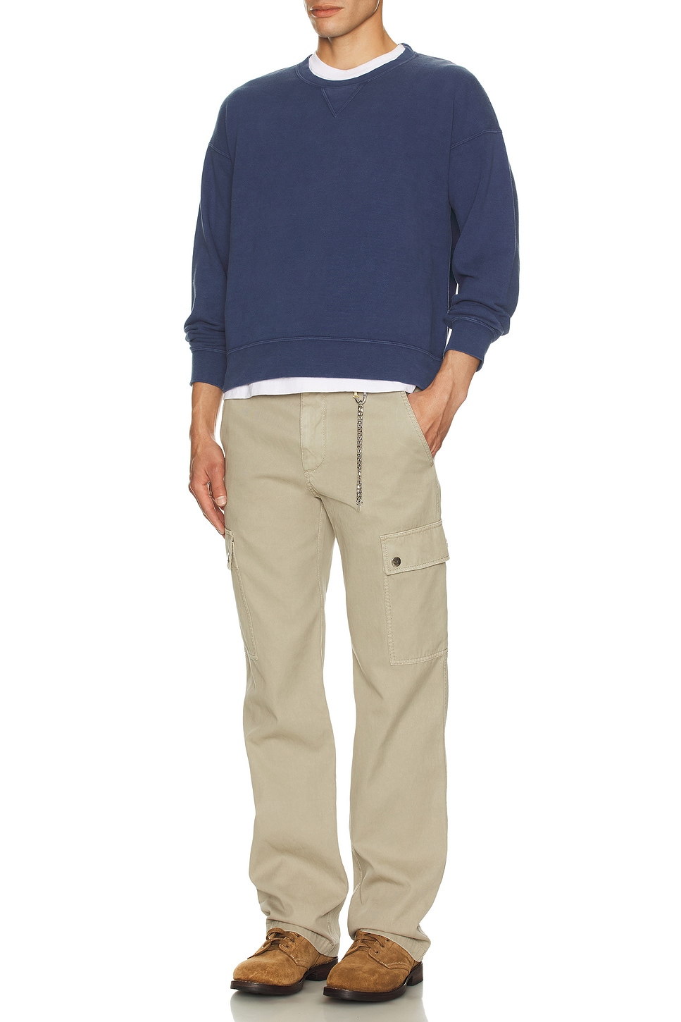 Image 1 of Visvim Dmgd Jumbo Sweatshirt in Navy