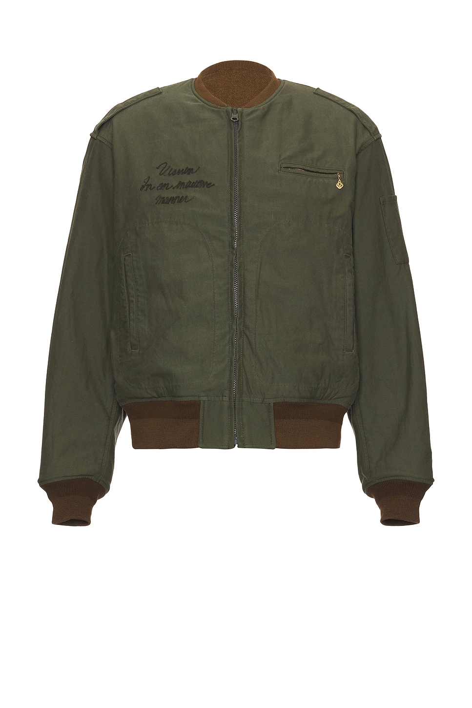 Visvim Gunner Jacket Acala In Olive