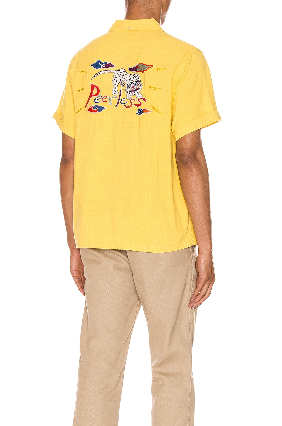 Image 1 of Visvim Irving Printed Shirt in Yellow