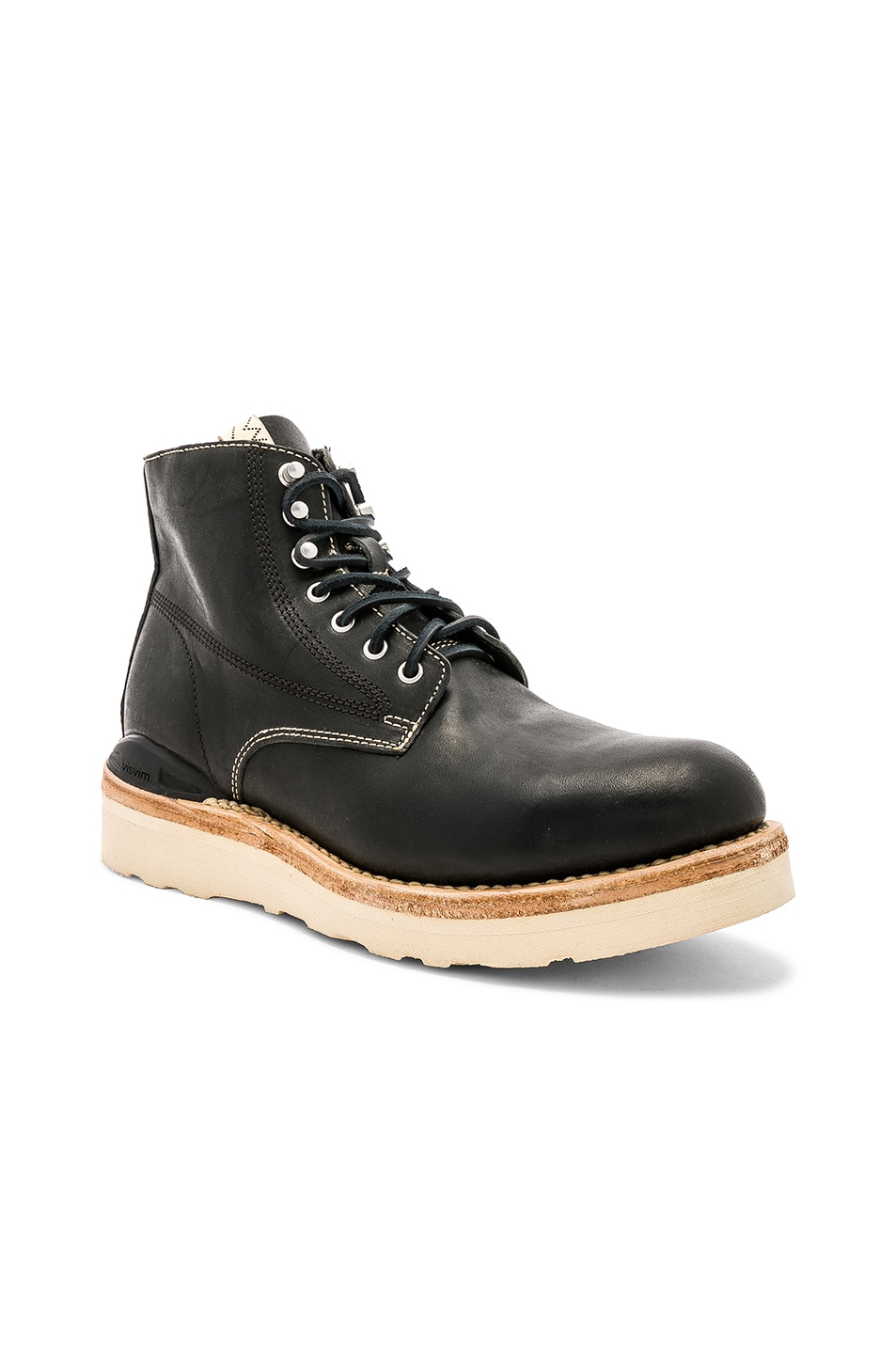 Image 1 of Visvim Virgil Leather Boot-Folk in Black