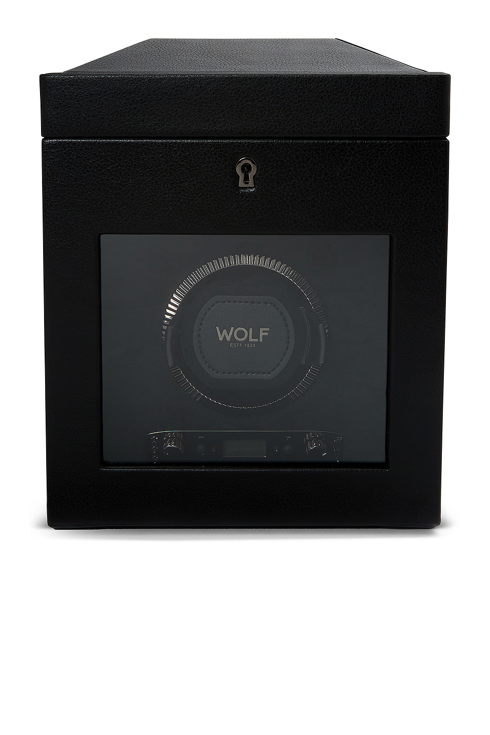 British Racing Single Watch Winder With Storage in Black