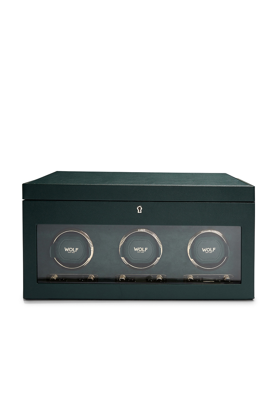 British Racing Triple Watch Winder in Green