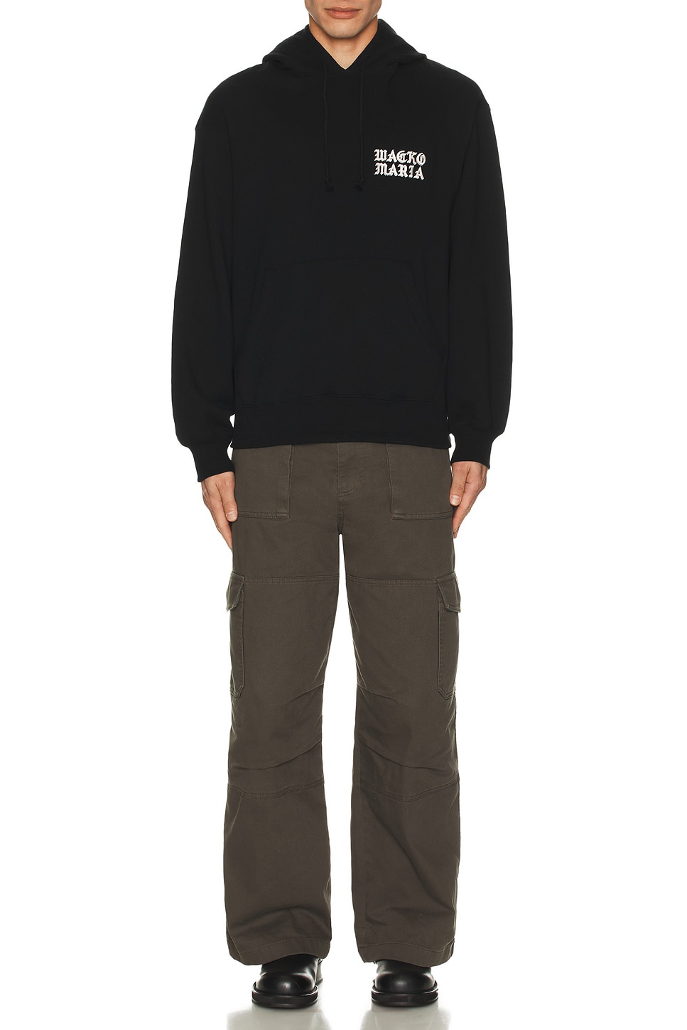 Image 1 of WACKO MARIA Middle Weight Pullover Hoodie Type-2 in Black