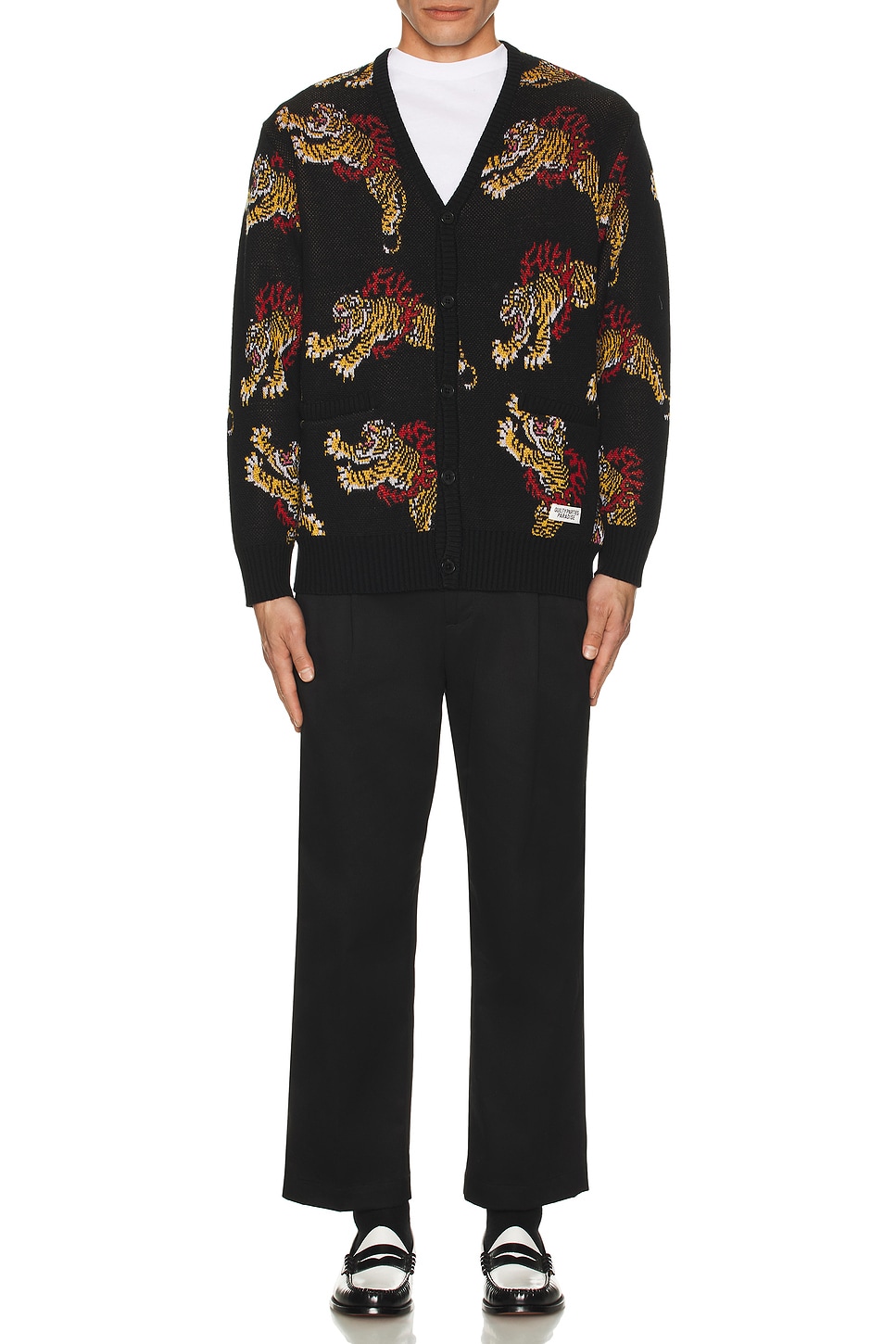 Image 1 of WACKO MARIA Tim Lehi Cardigan in Black