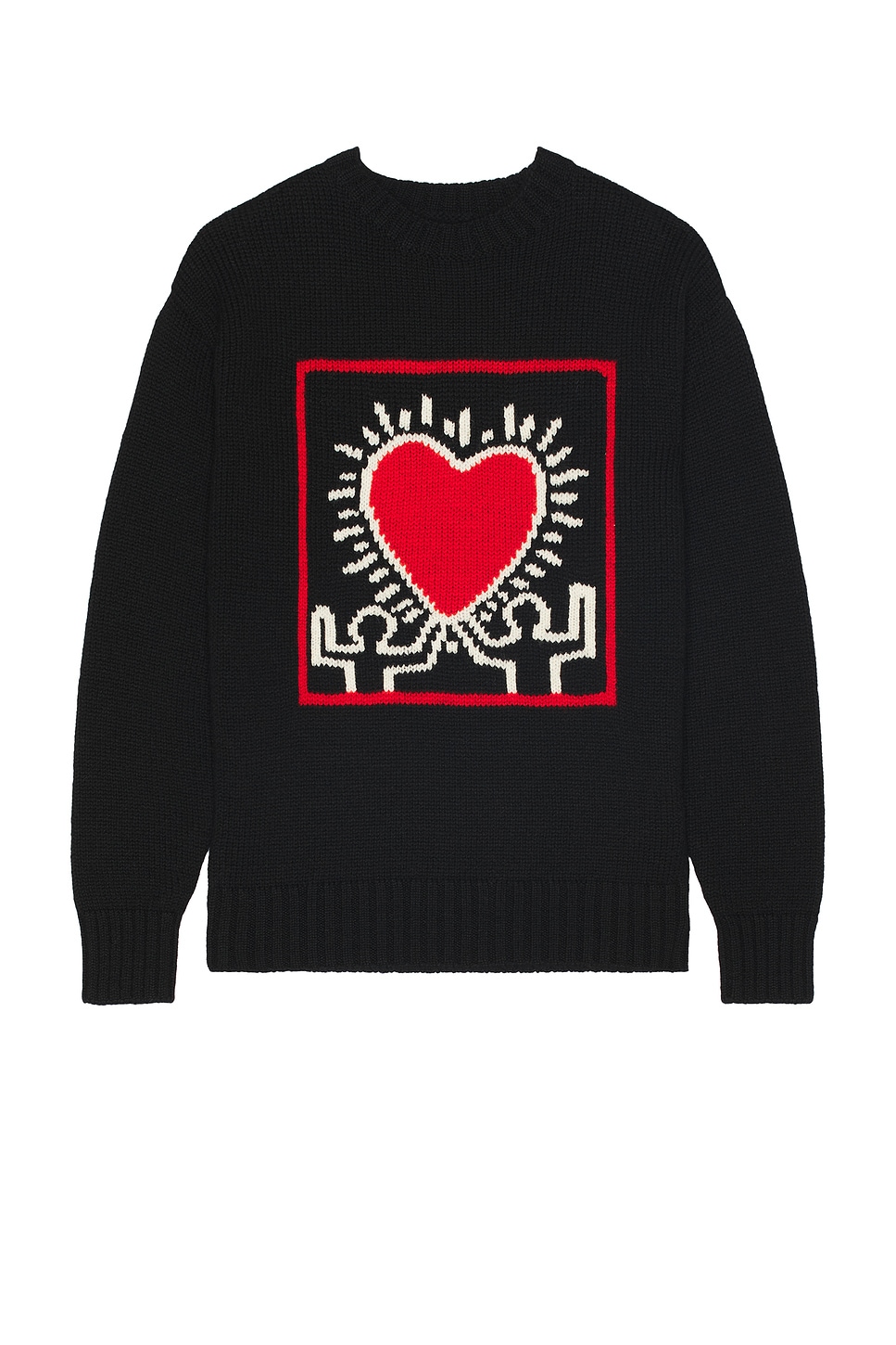 Keith Haring Crew Neck Sweater Type-1 in Black