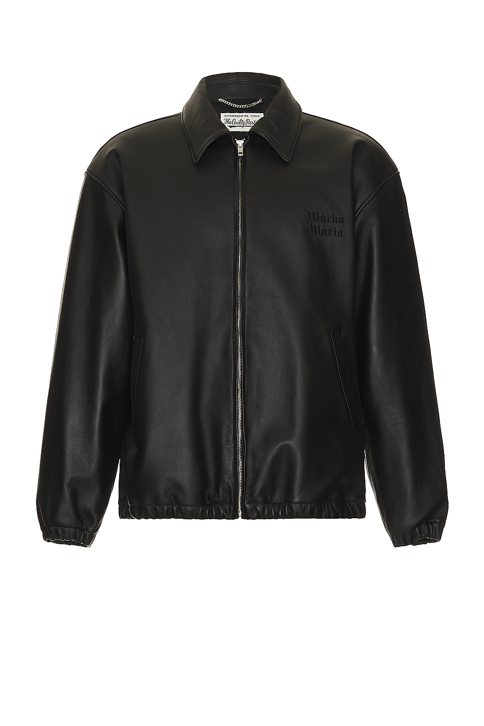 Image 1 of WACKO MARIA Leather 50'S Jacket in Black