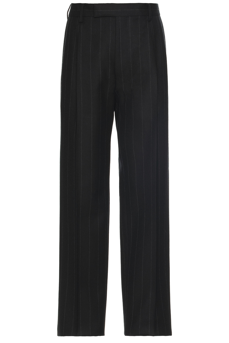 Double Pleated Trousers in Black