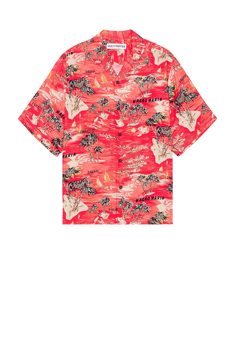 Image 1 of WACKO MARIA Hawaiian Shirt Type-1 in Red