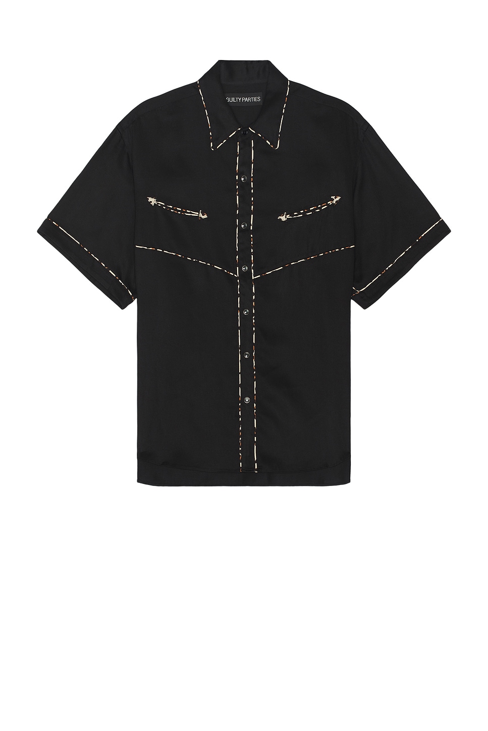 Image 1 of WACKO MARIA Western Shirt in Black