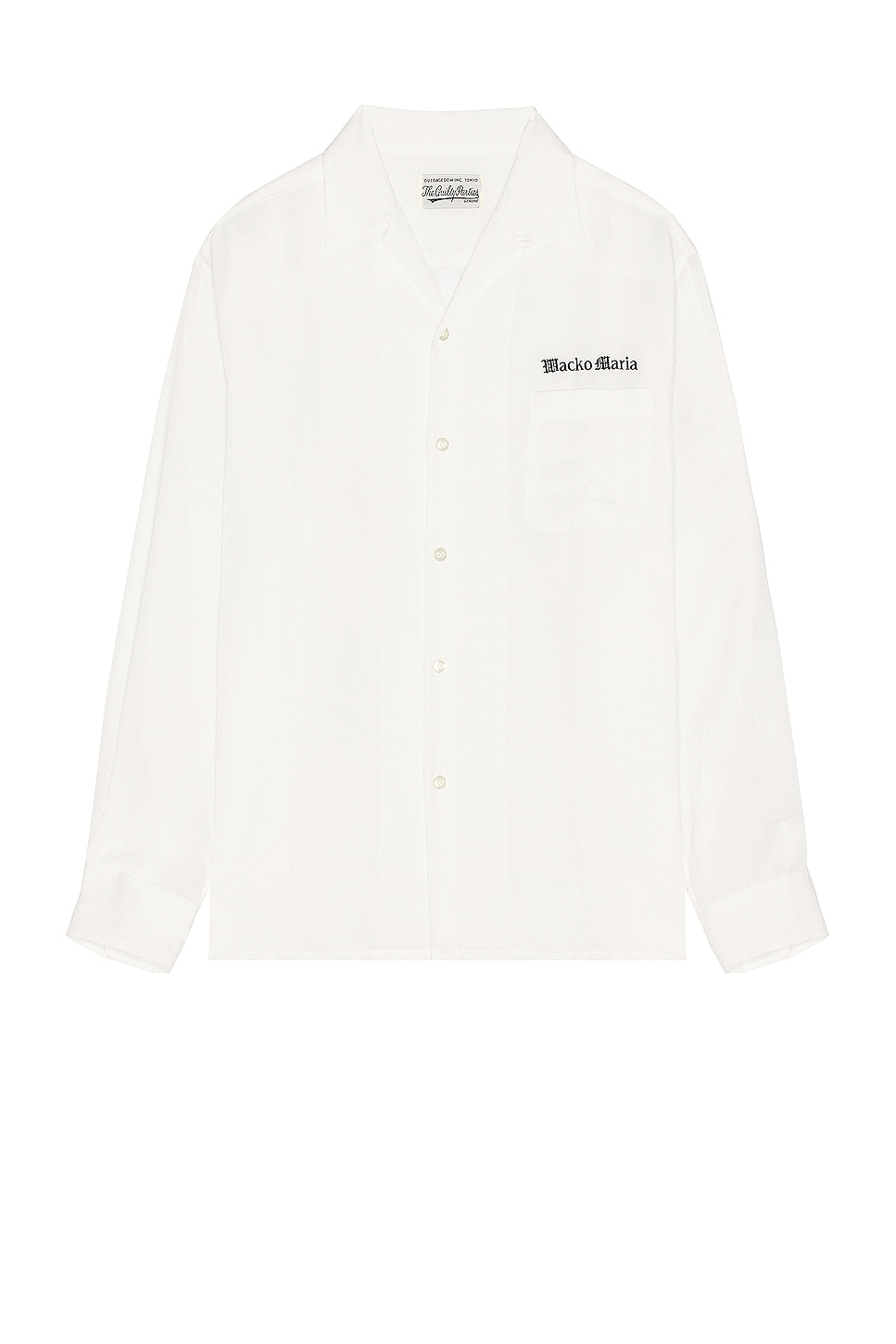 Image 1 of WACKO MARIA 50's Long Sleeve Shirt in White