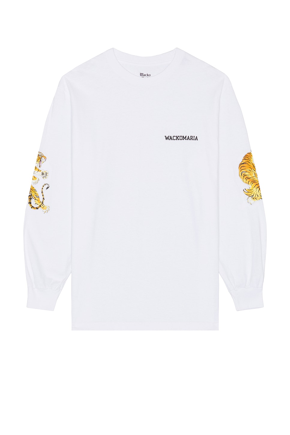 Tim Lehi Crew Neck Long Sleeve T-Shirt Type-3 in White