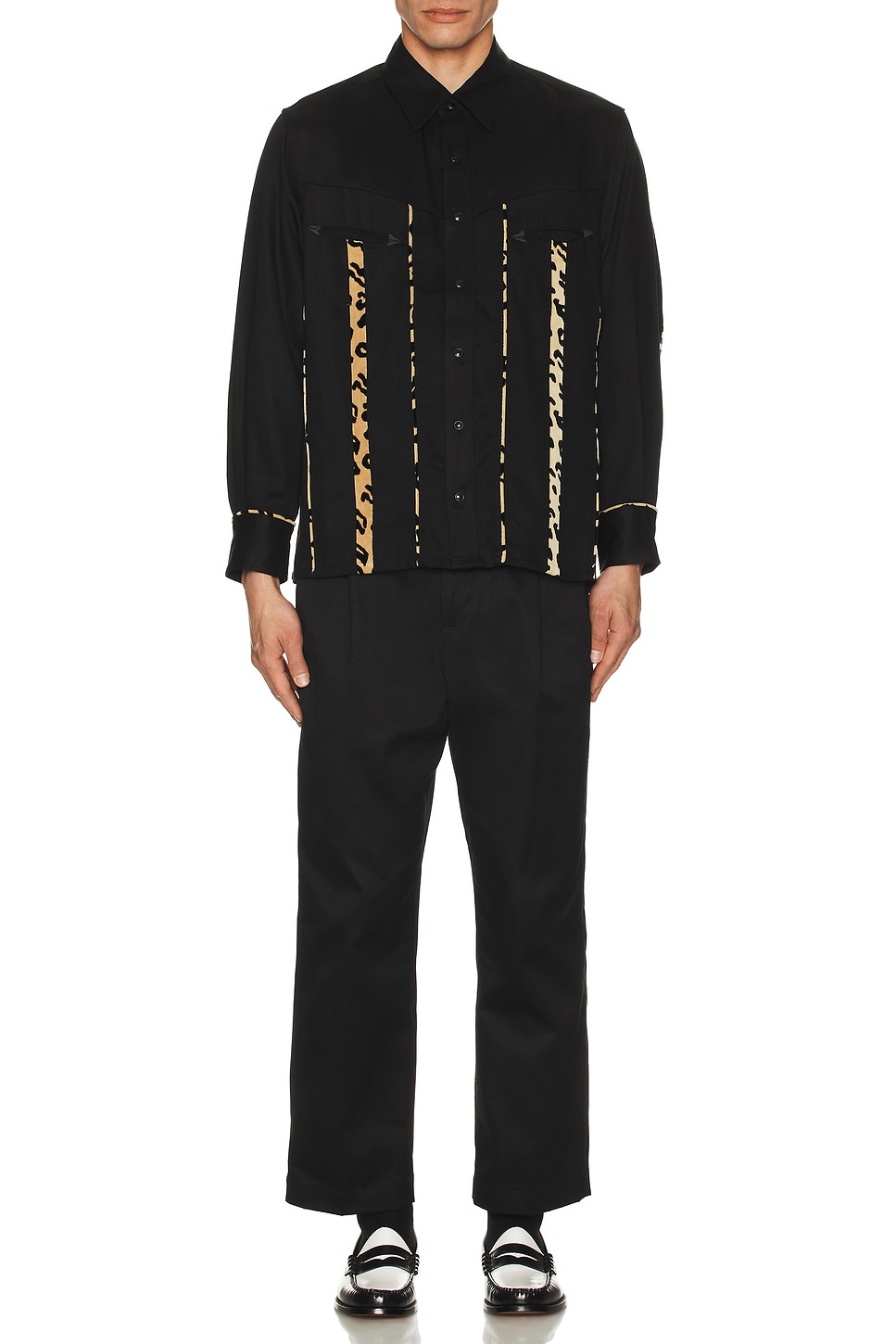 Image 1 of WACKO MARIA Western Shirt Long Sleeve Type-3 in Black