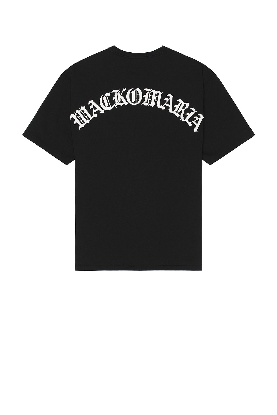 Washed Heavy Weight Crew Neck T-Shirt Type-2 in Black