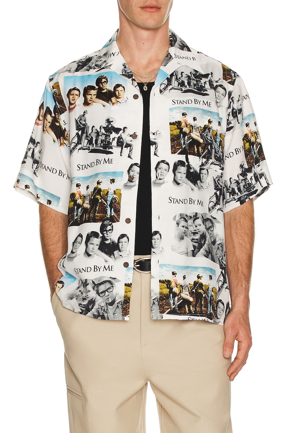 Image 1 of WACKO MARIA x Stand By Me Hawaiian Shirt in White