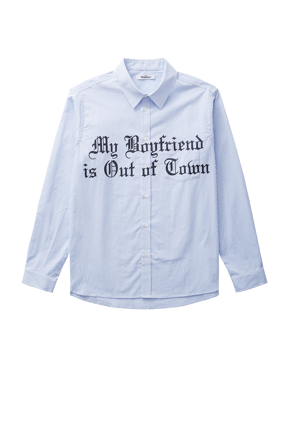 Image 1 of Wahine Out Of Town Shirt in Blue & White