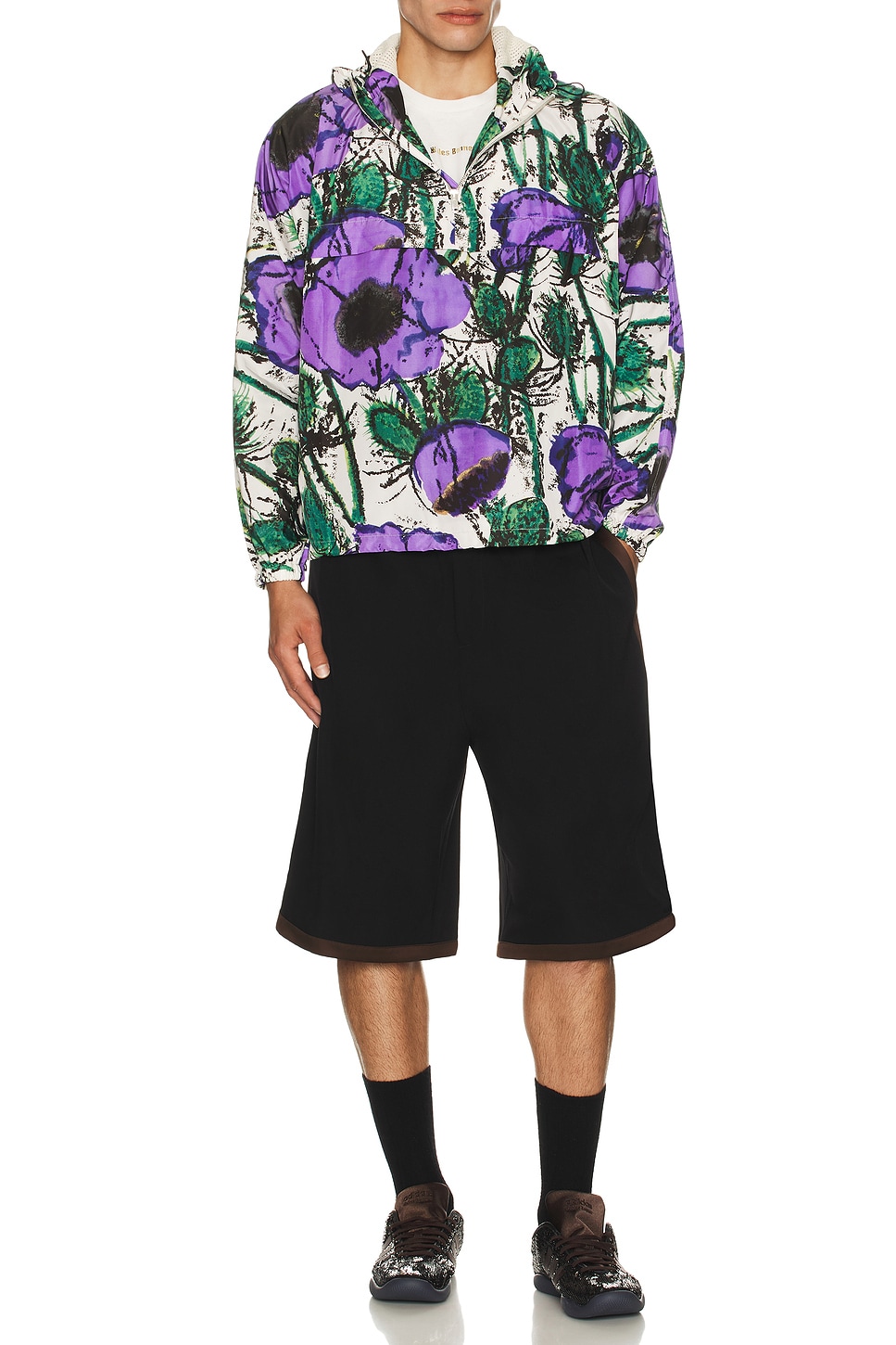 Image 1 of Wales Bonner Bloom Anorak in Poppy Purple
