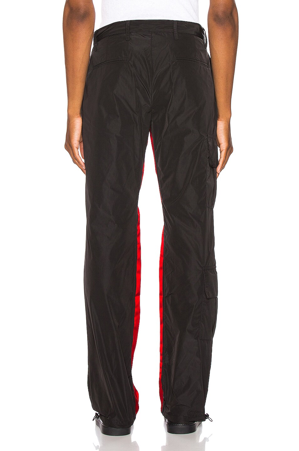 black and pink cargo pants