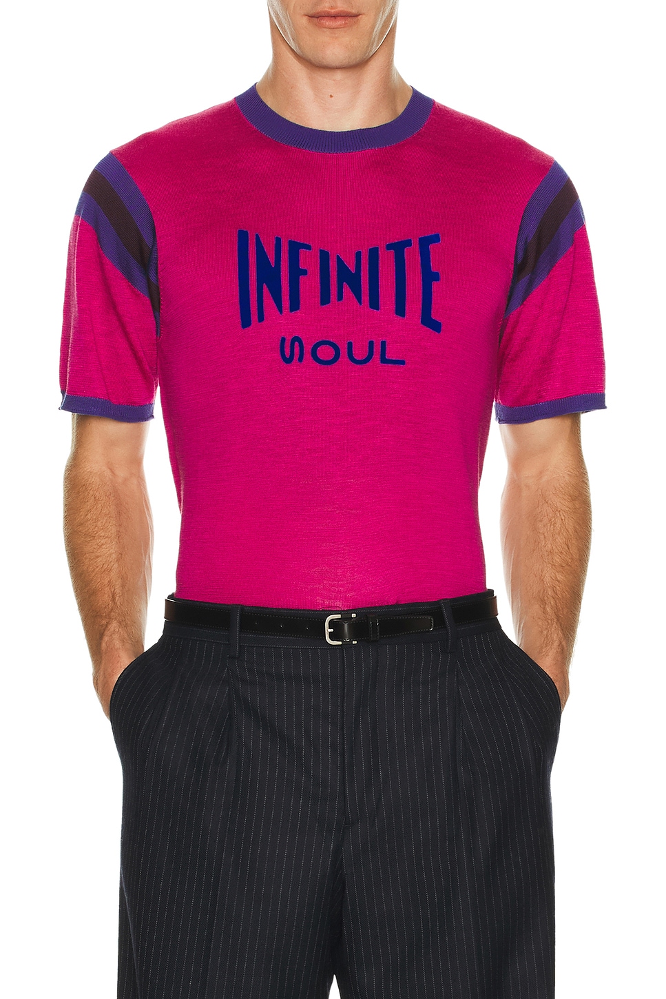 Image 1 of Wales Bonner Soul Tee in Magenta