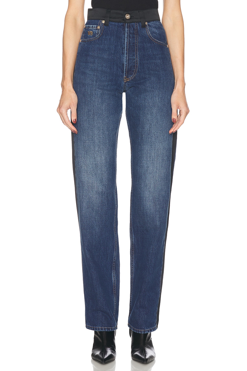 Image 1 of Wales Bonner Echo Denim Jeans in Indigo
