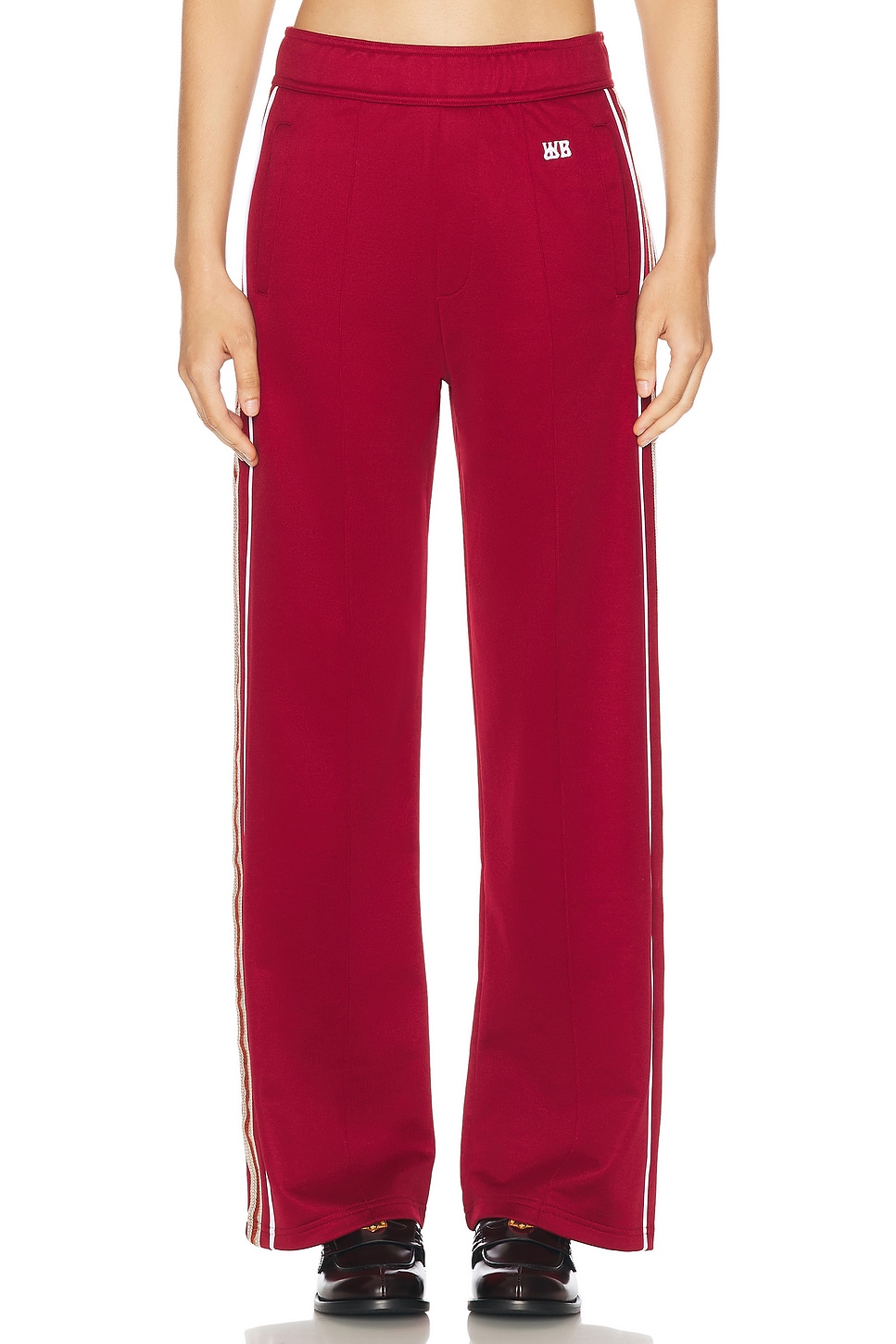 Image 1 of Wales Bonner Shine Track Pant in Burgundy