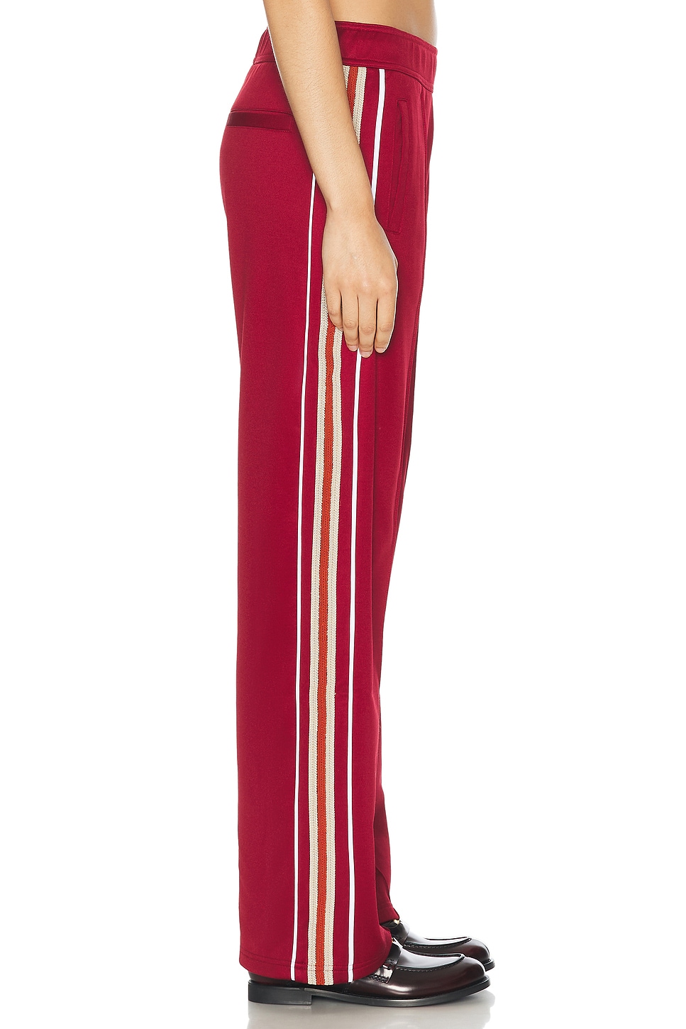 Shop Wales Bonner Shine Track Pant In Burgundy