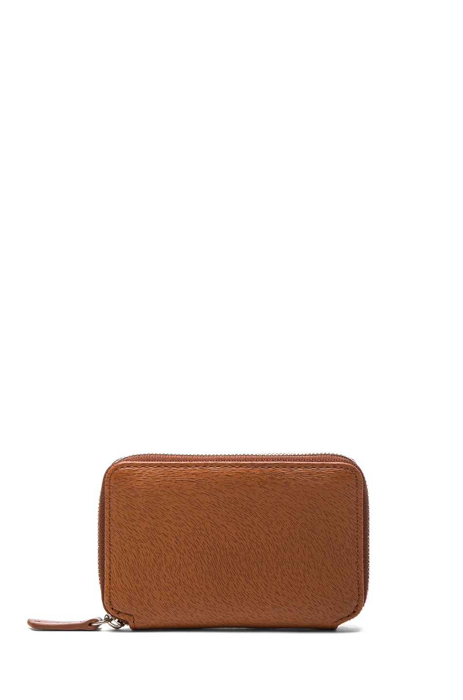 Image 1 of WANT Les Essentiels De La Vie Kimpo Leather Card Holder in Fawn & Cognac