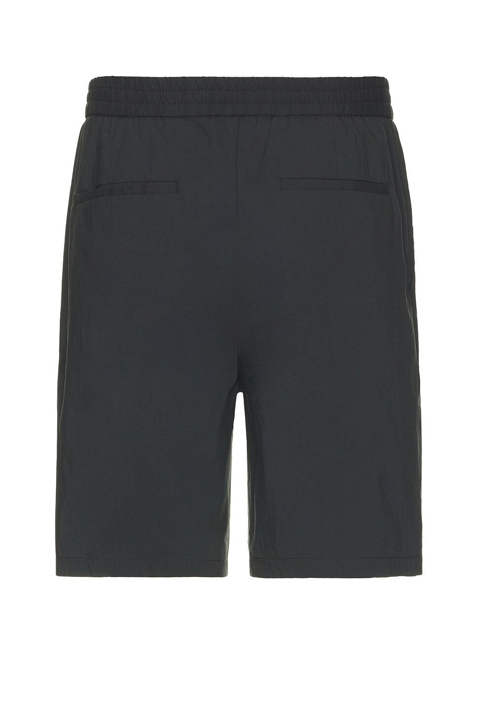 Shop Wao Relaxed Nylon Pleated Short In Dark Navy