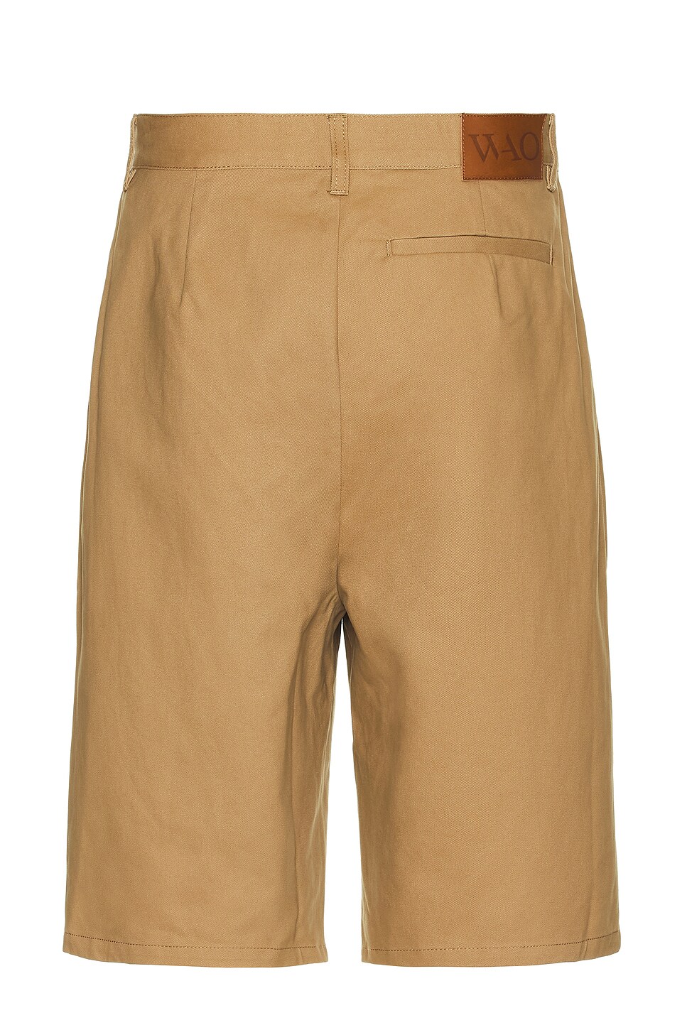 Shop Wao The Pleated Short In Brown