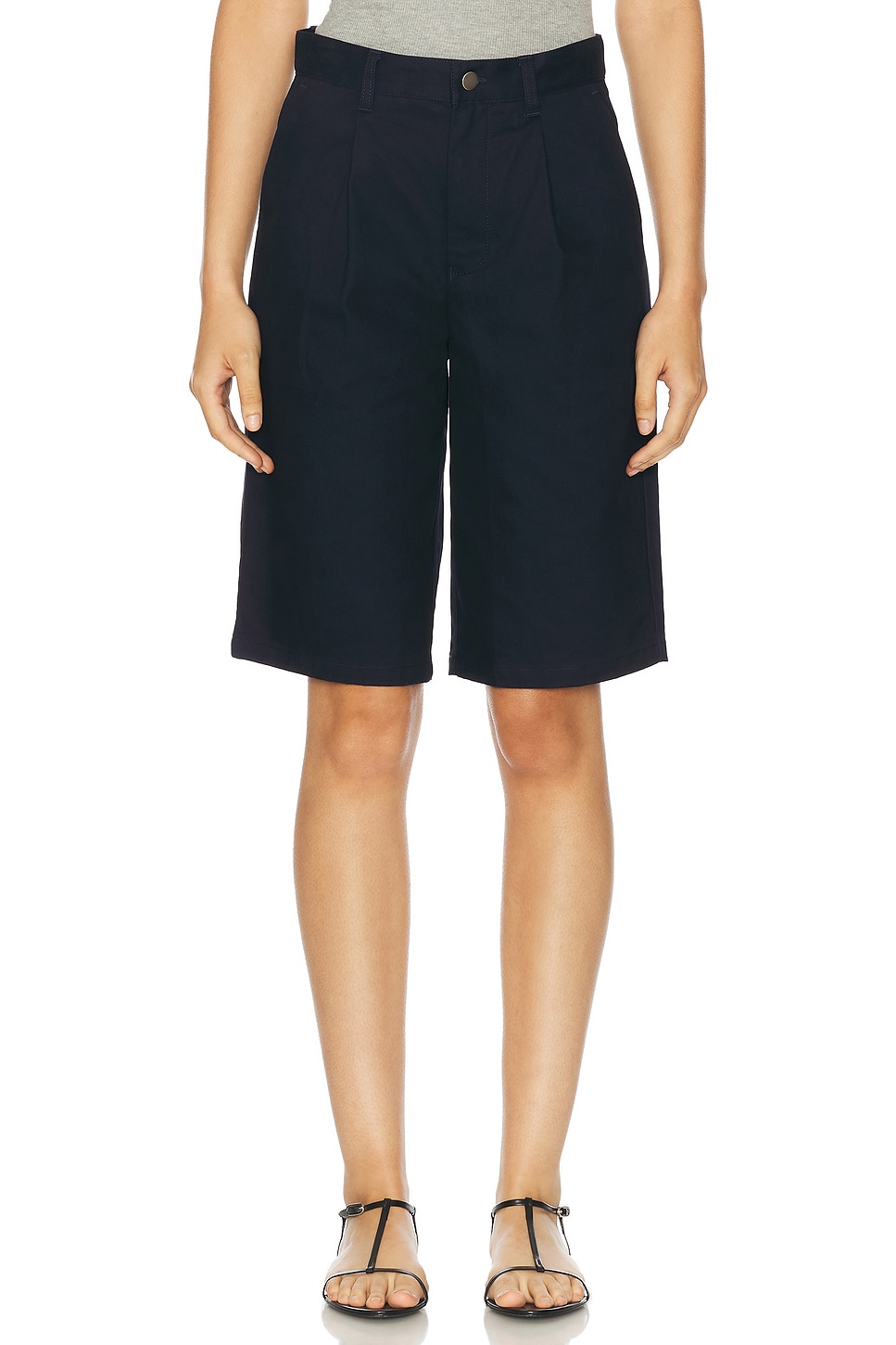 Image 1 of WAO The Pleated Short in Navy