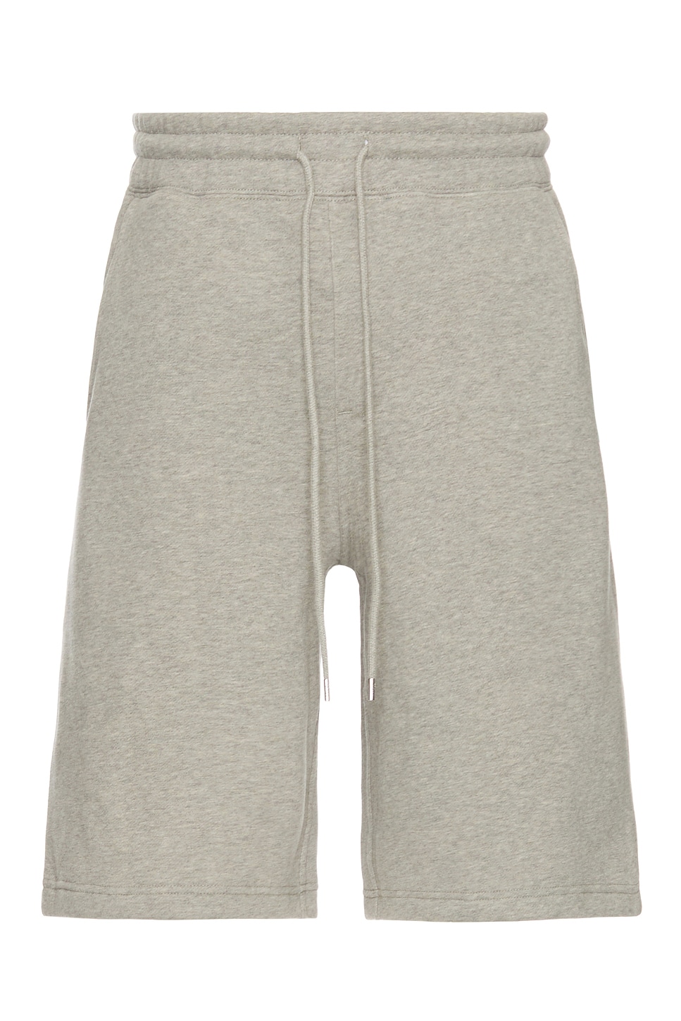 Image 1 of WAO Wide Leg Fleece Short in Heather Grey