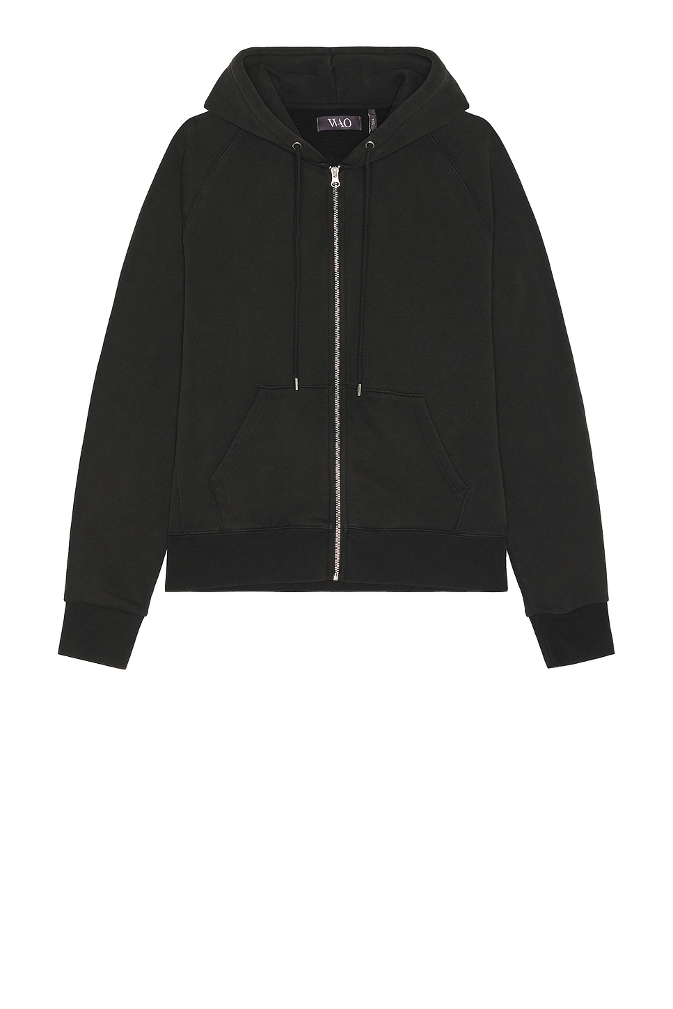 Image 1 of WAO The Zip Hoodie in Washed Black